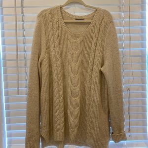 Cream Sweater XL